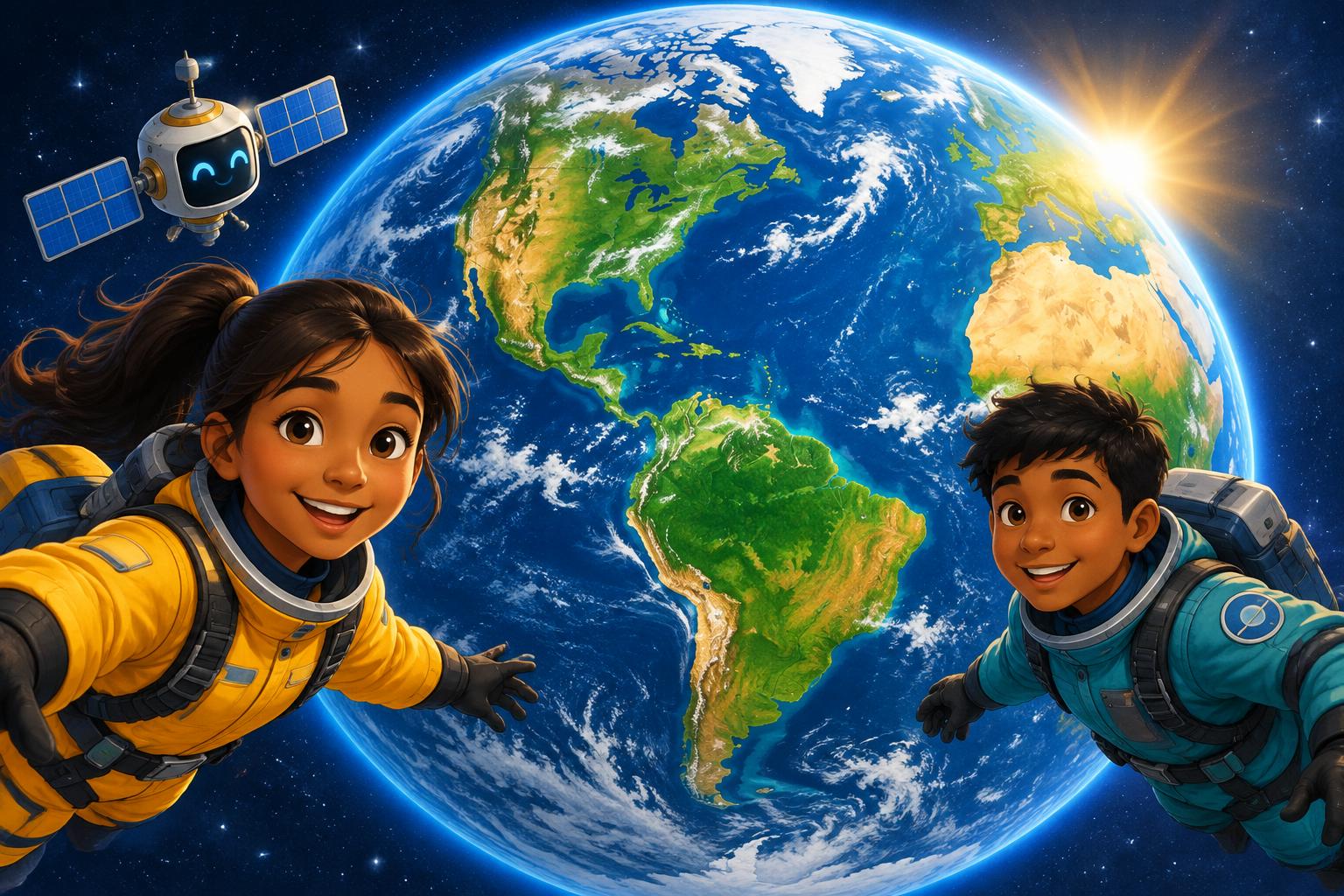 Tara and Rafi explore planet Earth